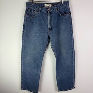 LEVI’S Men’s 505 Regular Fit Blue Jeans 36x30